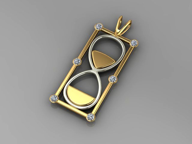 hourglass pendant