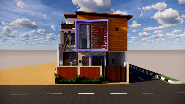 house design split level 900 x 1000 m