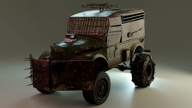 post-apocalyptic truck