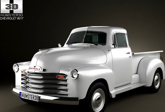 Chevrolet Advance Design Pickup 1951 3D Model