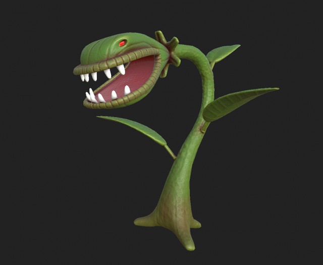 flower predator cartoon