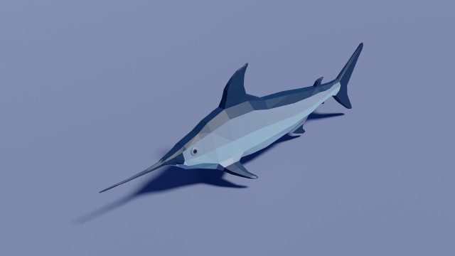cartoon swordfish
