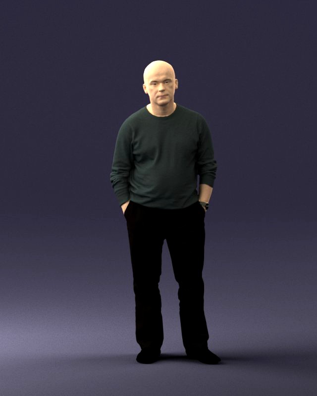 bald man sweater 0523