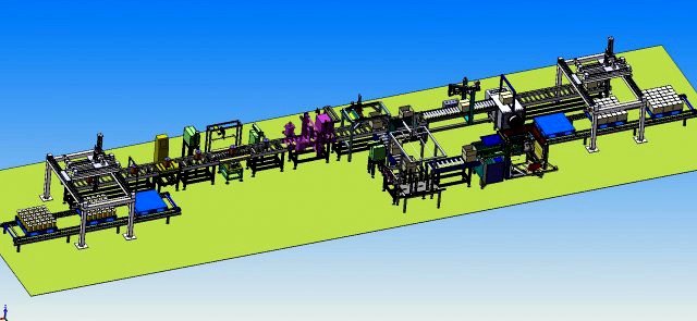 automatic enameled wire conveyor line