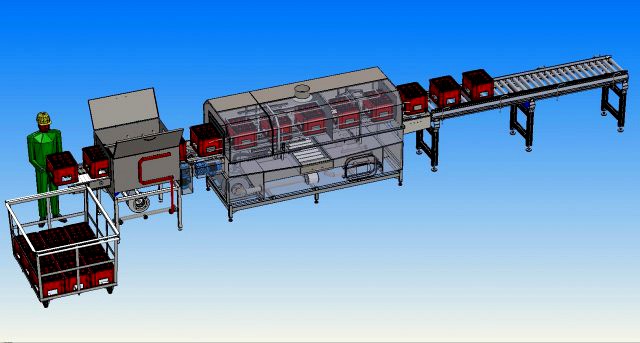 industrial box washing equipment