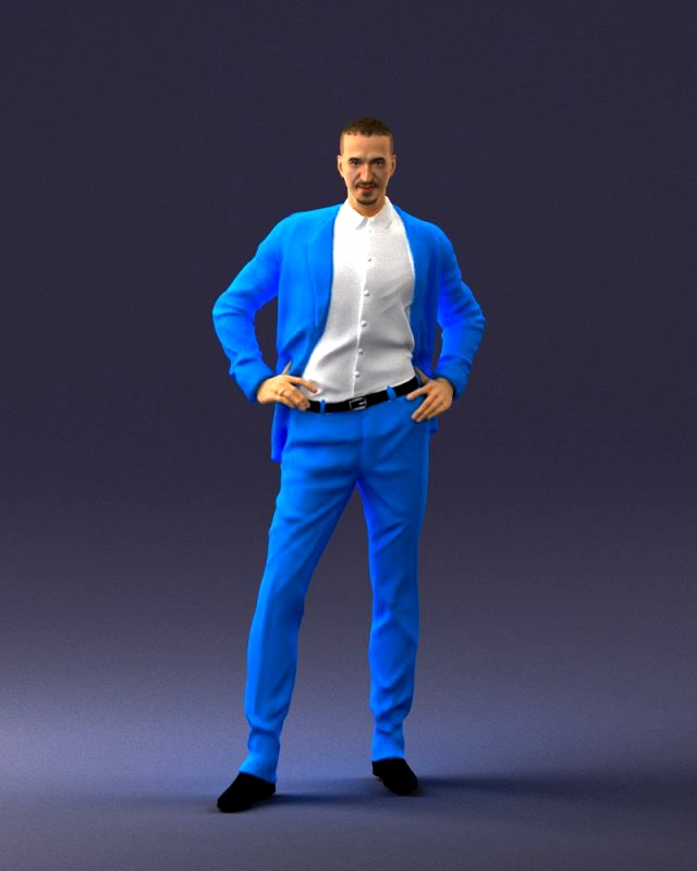 man in blue suit 0375