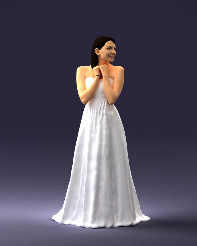 bride in white dress 0388