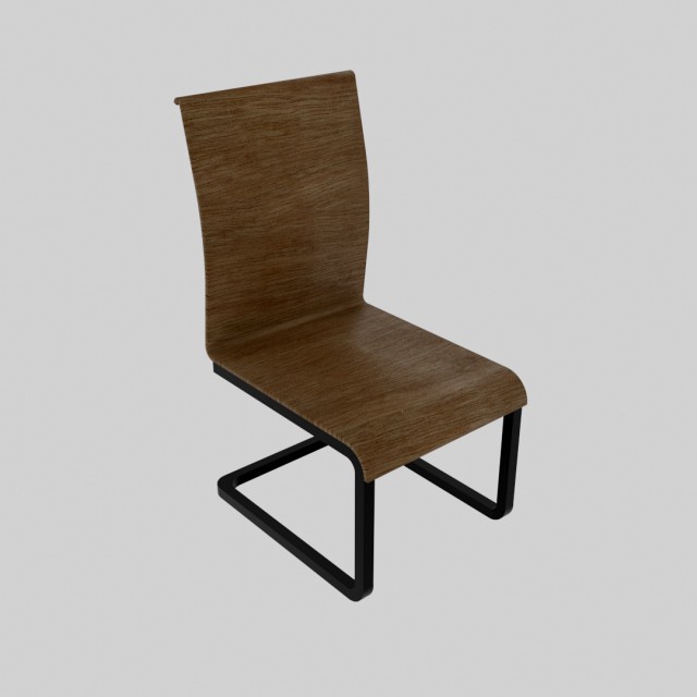 chair with a single leg