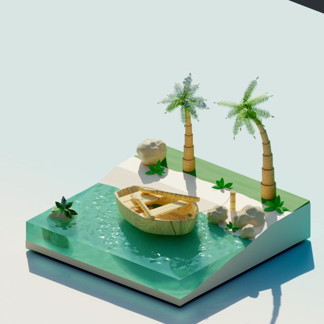tropical scene