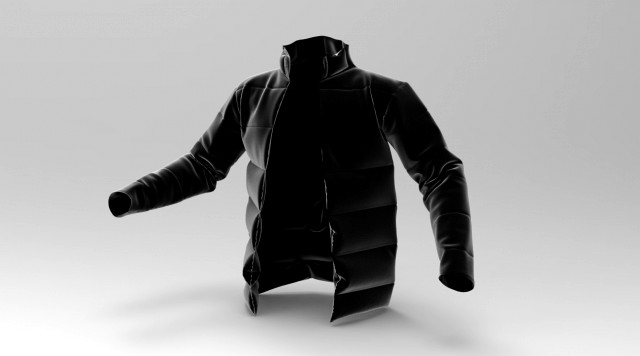 puffy leather jacket