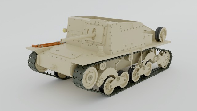 cartoon semovente l40 da 47-32 tank