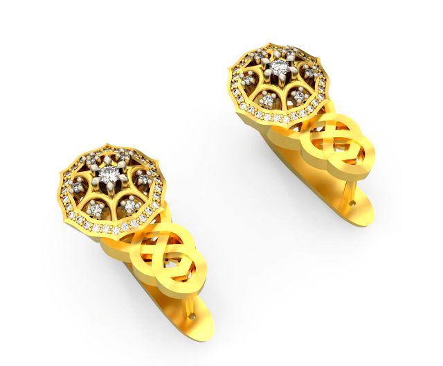 earrings with stones 1