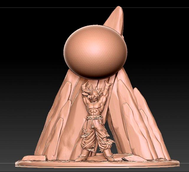 goku spirit bomb lamp