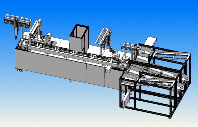 design model of double speed chain axonometric line