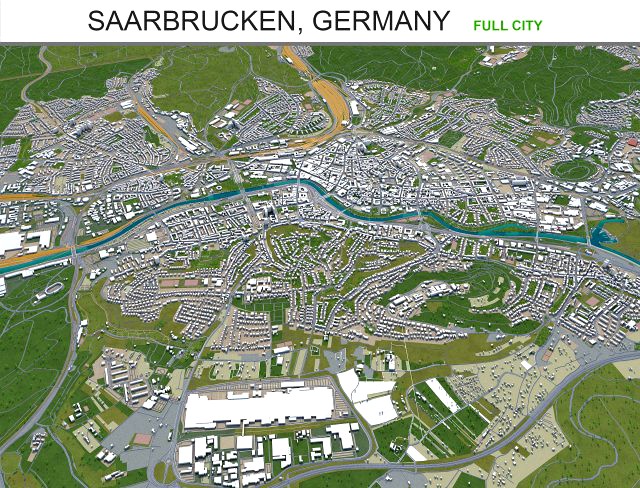 saarbrucken city germany 40km
