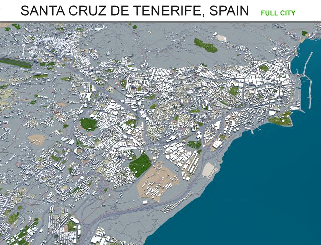 santa cruz de tenerife city spain 30km