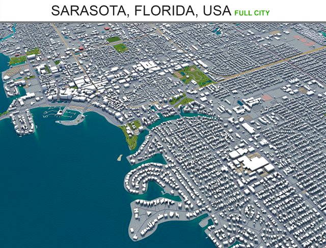 sarasota city florida usa 30km