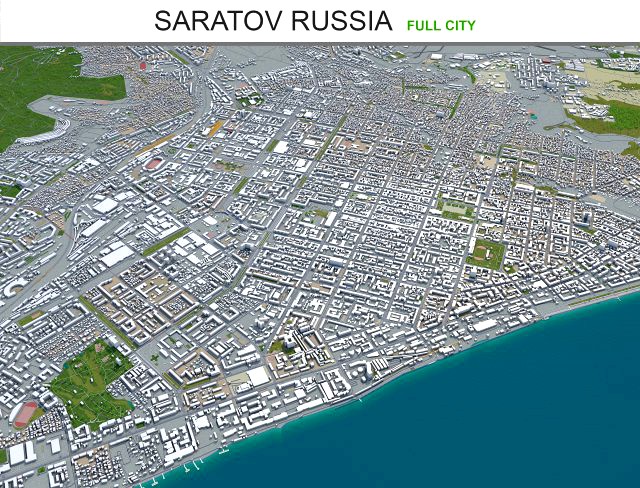 saratov city russia 60km