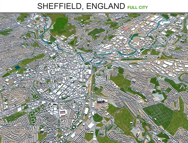 sheffield city england 40km