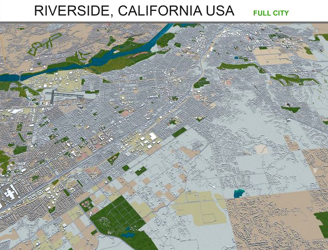 riverside city california usa 40km