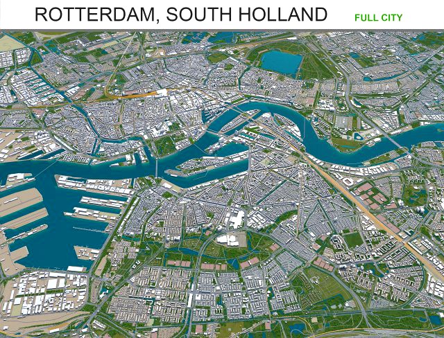 rotterdam city south holland 40km