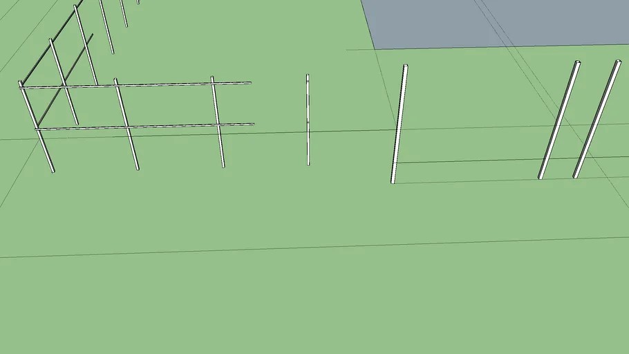 Сетка рабица 3d model