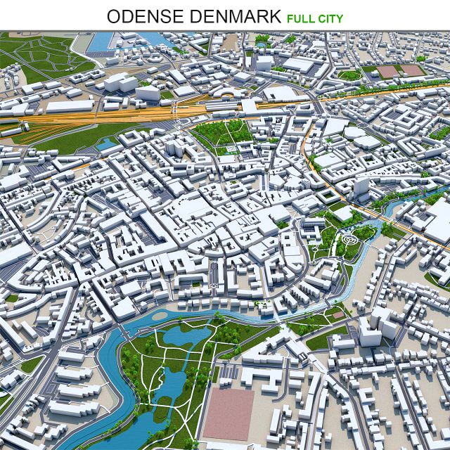 Odense city denmark 60km