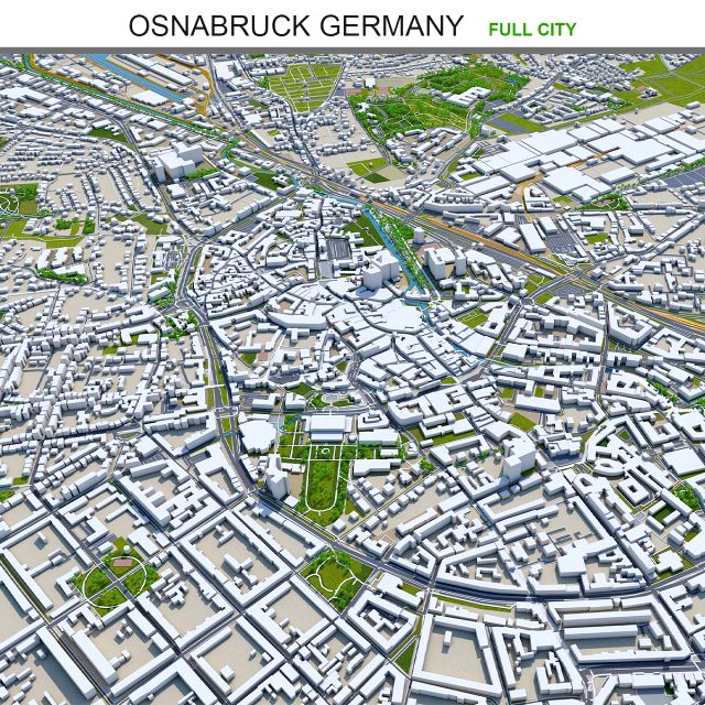 Osnabruck city germany 50km