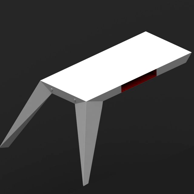 two legs table