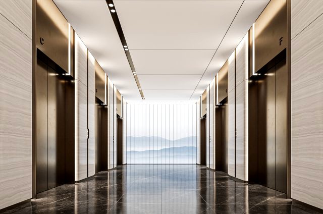 elevator hall 3d modle
