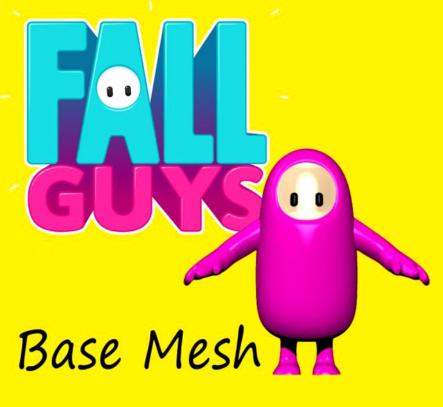 free fall guy base mesh