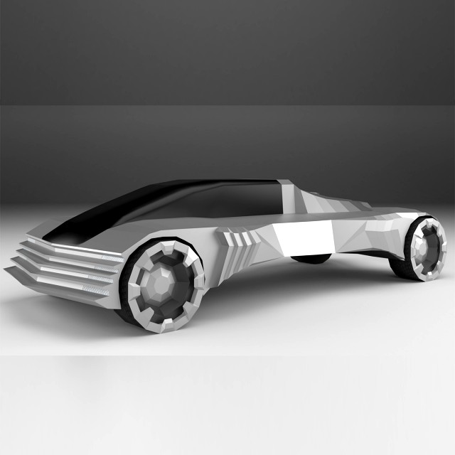 cadillacwt-fuel360 - low poly car