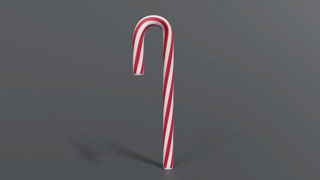 cartoon christmas candy cane