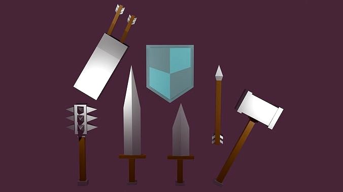 Junior Knight Asset Pack of Medieval Weapons
