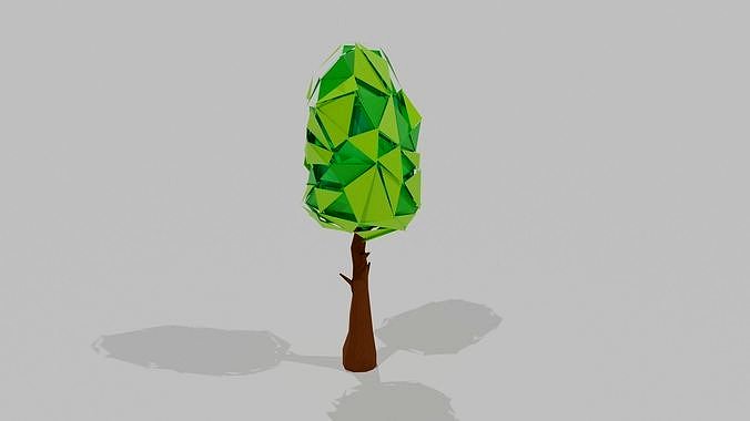 Stylized Low-Poly Tree