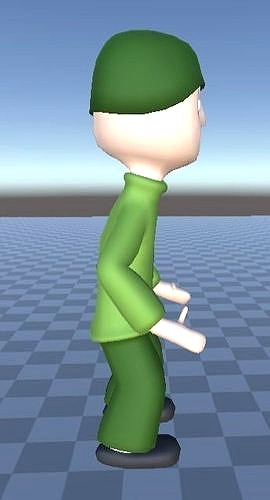 FPS game Character Low poly