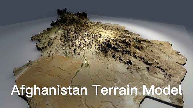 Afghanistan  3D terrain model