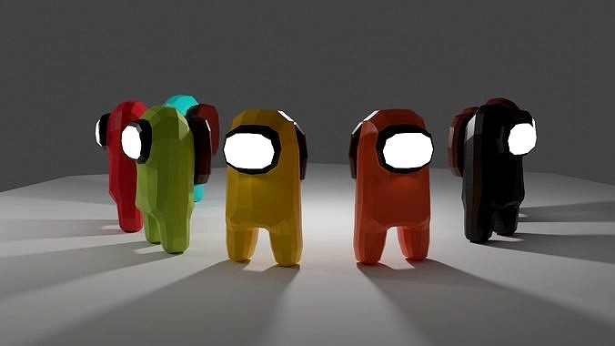 the 3d model of the characters from the game umong ass