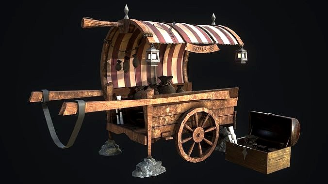 Medieval Shop cart