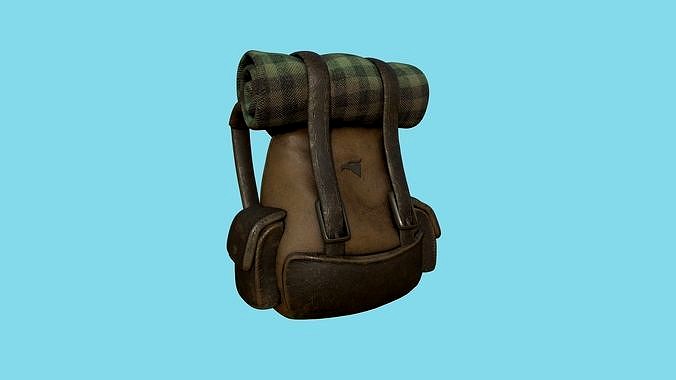 Dark Leather Backpack - Character Fashion Design