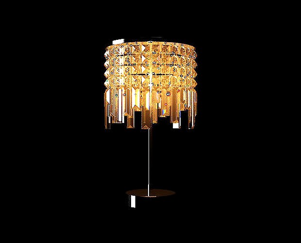 table lamp crystal  glass
