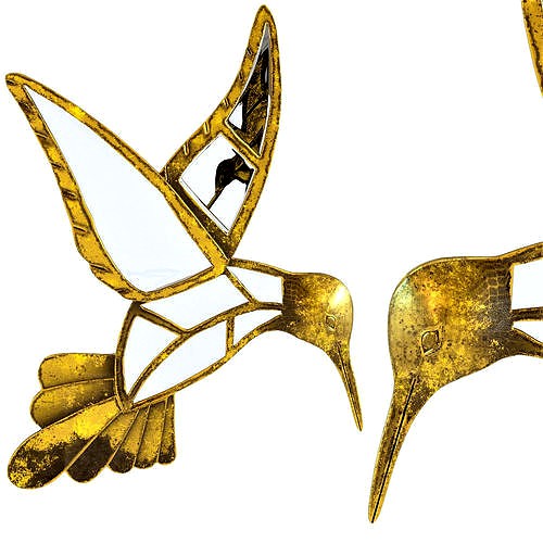 Wall Decoration Hummingbird Mirror