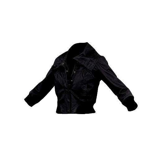 Big Collared Leather Jacket