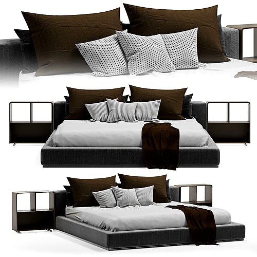 GROUNDPIECE  Bed By Flexform