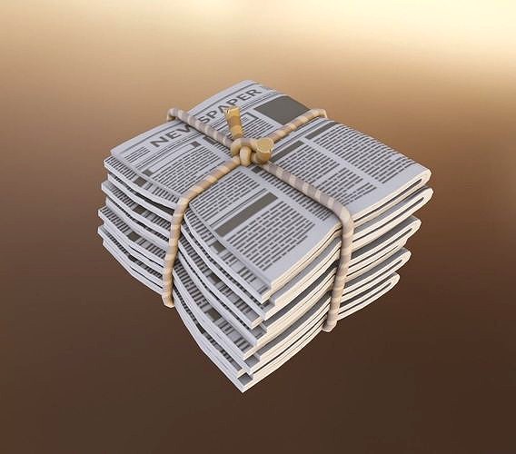 Stylized Newspaper Stack