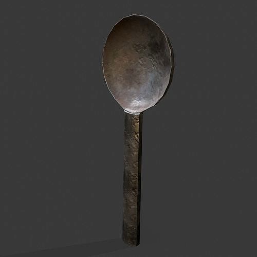 Medieval Tall Metal Spoon