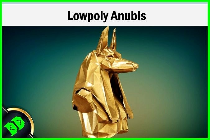 Lowpoly Anubis