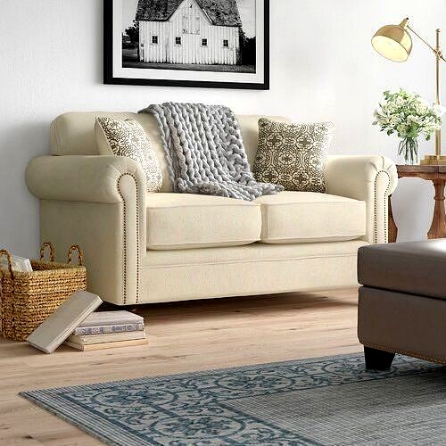 Suffield Rolled Arms Loveseat Sofa Long Chair