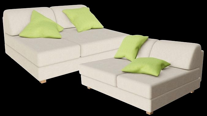 Dual Cushion Sofa 8k and 4k