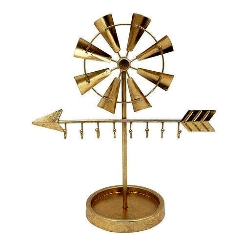 Gold Lucas Windmill Sculpture